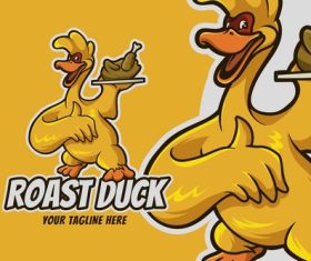 Roasted Duck logo vector