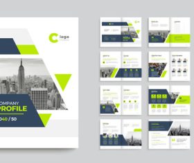Template design company profile vector