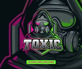 Toxic logo vector