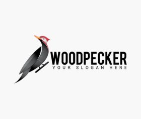Woodpecker logo vector