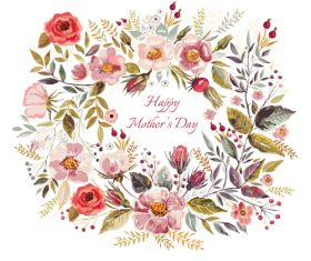 Mothers day watercolor vector