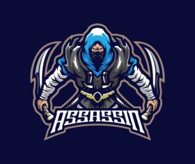 Assassin mascot vector logo