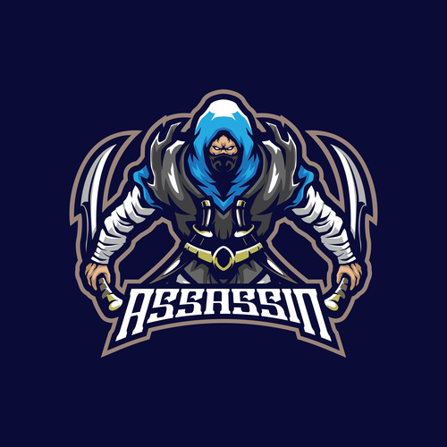 Assassin mascot vector logo