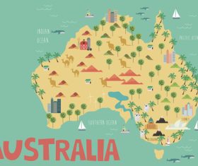 Australia maps vector