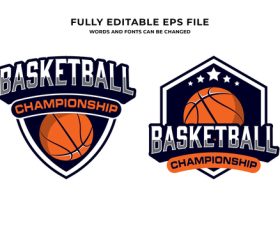 Basketball sport vector logo