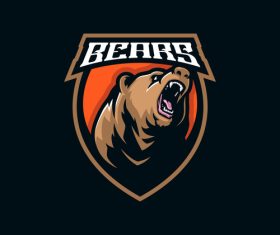 Bear mascot vector logo