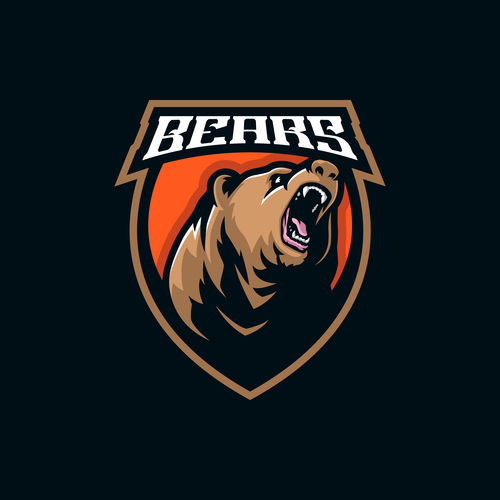 Bear mascot vector logo