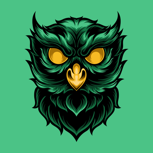 Cartoon owl vector