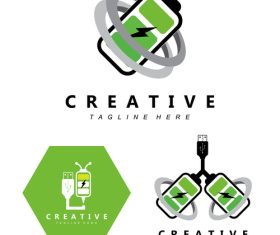 Charging logo vector