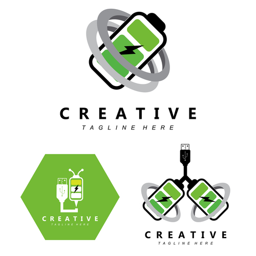 Charging logo vector