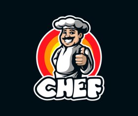 Chef icon vector