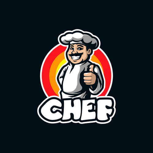 Chef icon vector