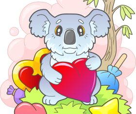 Colorful Koala vector illustration