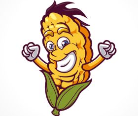 Corn people vector icon