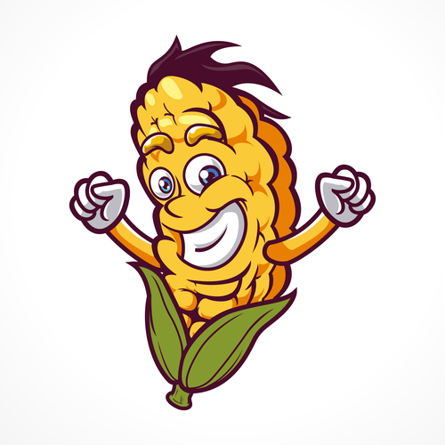 Corn people vector icon