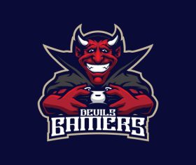 Devils game vector logo