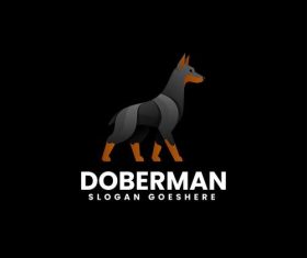 Doberman vector icon