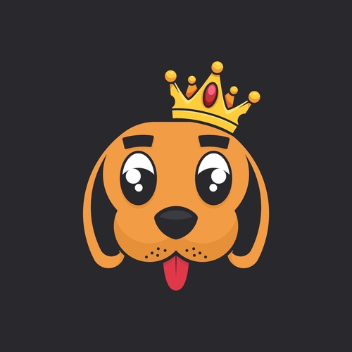 Dog head vector icon
