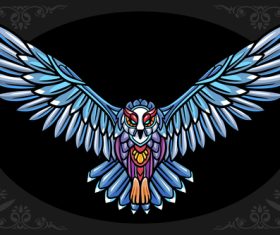Eagle with spread wings vector