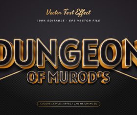 Elegant text in golden style on black background vector