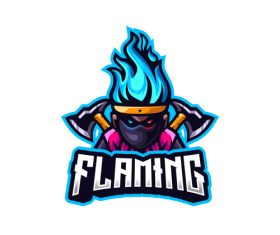 Flaming vector logo