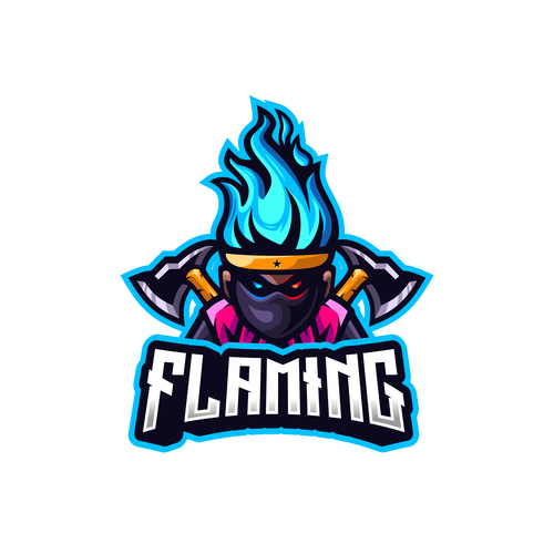 Flaming vector logo