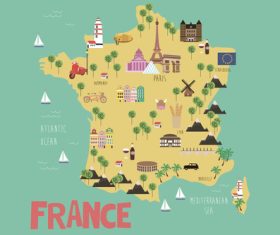 France maps vector