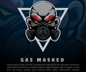 Gas masked vector