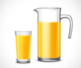 Glass container vector