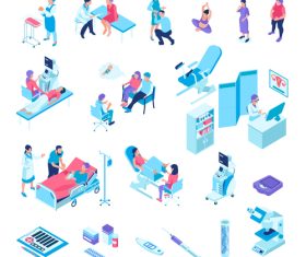 Gynecology pregnancy illustration vector