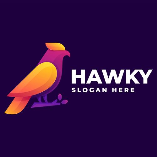 Hawky vector logo