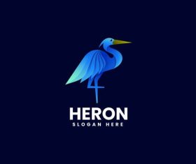 Heron vector logo
