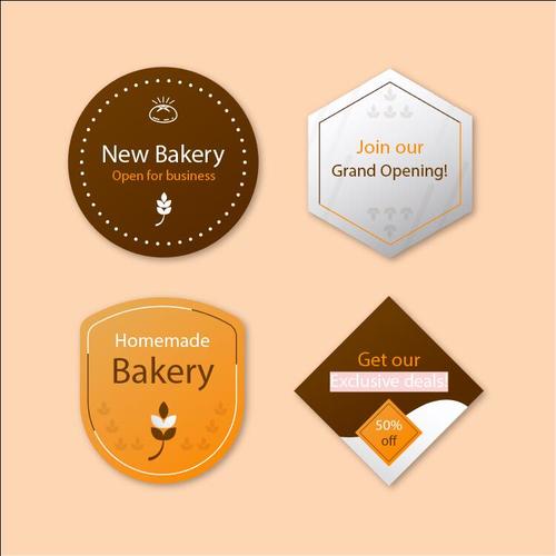 Homemade bakery label vector