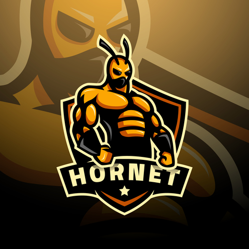 Hornet logo vector