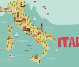 Italy maps vector