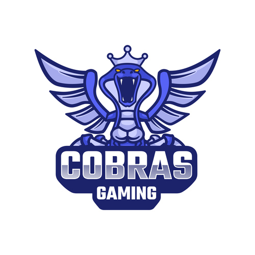 Laugh cobras vector logo