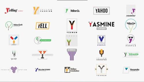 Letter Y logos bundle vector