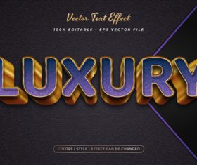Luxury frosted font vector text effect
