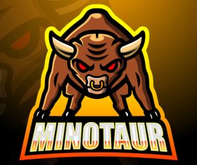 Minotaur logo vector