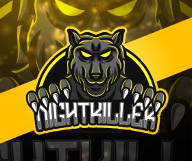 Nightkiller logo design vector