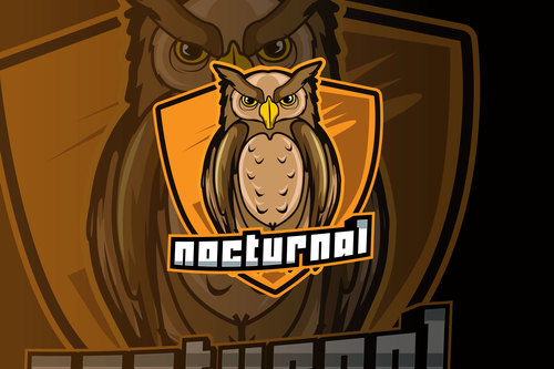 Nocturnal logo vector