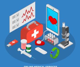 Online medical services vector