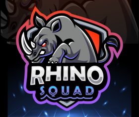 Phino squad esports logo vector