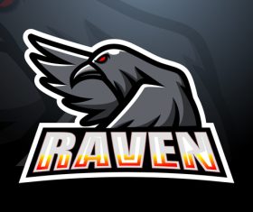 Raven logo vector