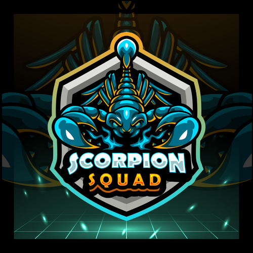 Scorpion eSports game logo vector