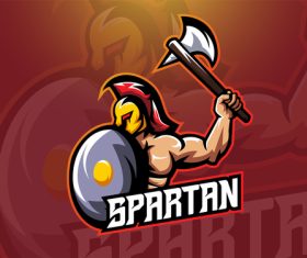 Spartan axe vector logo