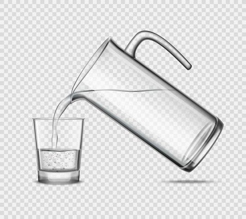 Water cup glass vector
