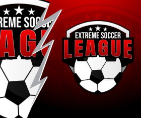 Xtreme soccer league vector logo