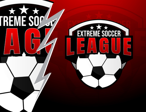 Xtreme soccer league vector logo