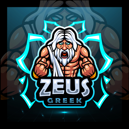 Zeus Esport Mascot Logo Template - UpLabs
